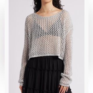 BP. Easy Metallic Openwork Sweater NWT size XL